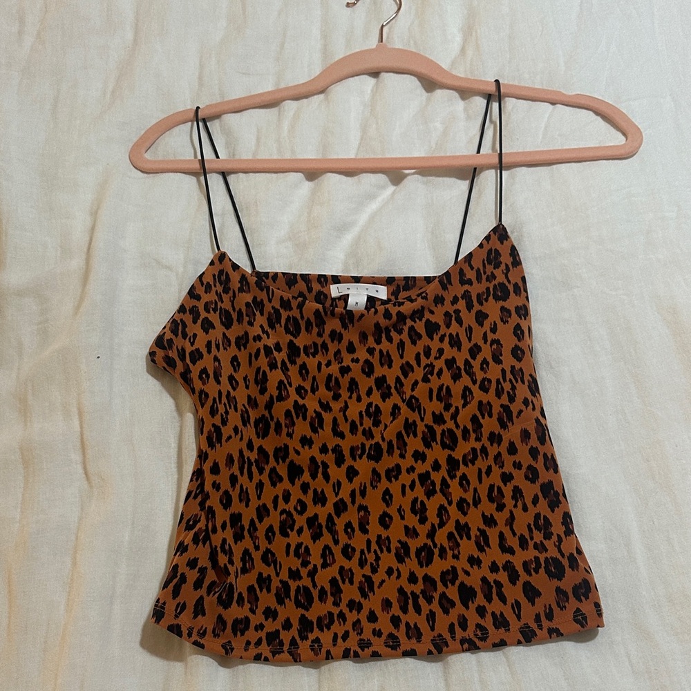 Leith Brown Leopard Print Camisole